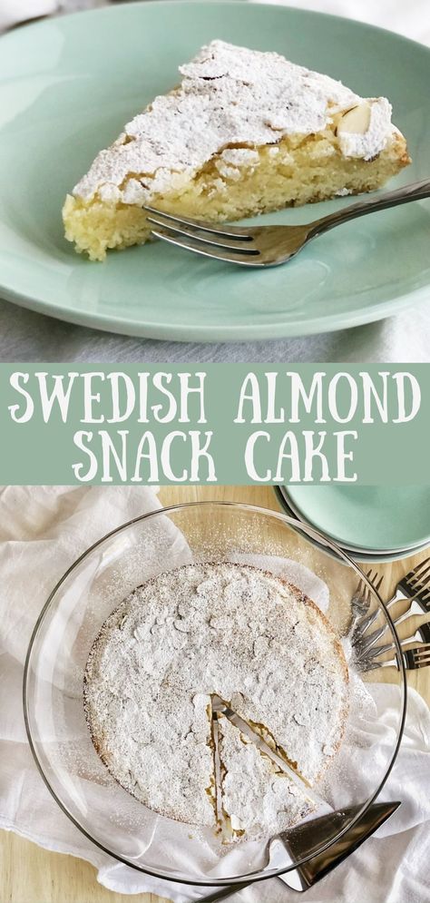 Swedish almond cake Swedish Almond Cake Recipe, Hot Chocolate Easy, Swedish Almond Cake, Almond Butter Cake, Cinnamon Streusel Coffee Cake, Almond Coffee Cake, Snacking Cake, Almond Snack, Almond Tea