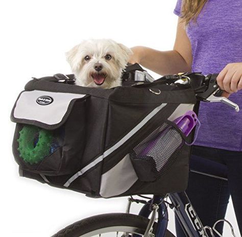 Jack and Dixie Traveler 2-in-1 Pet Bike Basket and Over the Shoulder Carrier -- To view further, visit Pet Bike Basket, Pet Travel Bag, Pet Essentials, Biking With Dog, Bicycle Basket, Cat Basket, Bike Basket, Bike Racks, Cat Carrier