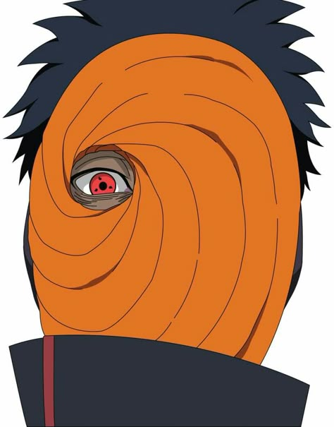 Akatsuki Drawing, Obito Mask, Tobi Mask, Tobi Naruto, Naruto Painting, Samurai Tattoo Design, Anime Cover, Tobi Obito, Naruto Wallpaper Iphone