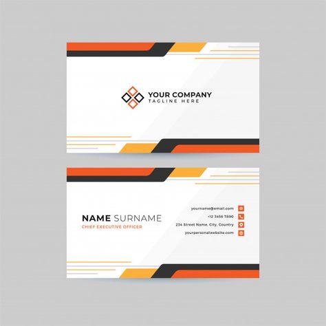 Professional clean business card templat... | Premium Vector #Freepik #vector #business-card #business #card #technology V Card Design, Brand Background, Clean Business Card, V Card, Invoice Design, Naming Your Business, Visiting Card Design, Cleaning Business Cards, Visiting Card