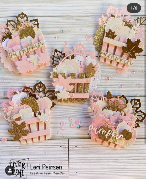 Fall Paper Embellishments, Fall Embellishments Diy, Fall Embellishments, Holiday Crafts Decorations, Scrap Paper Crafts, Fall Paper Crafts, Vintage Valentines Decorations, Embellishments Diy, Fall Scrapbook Layouts