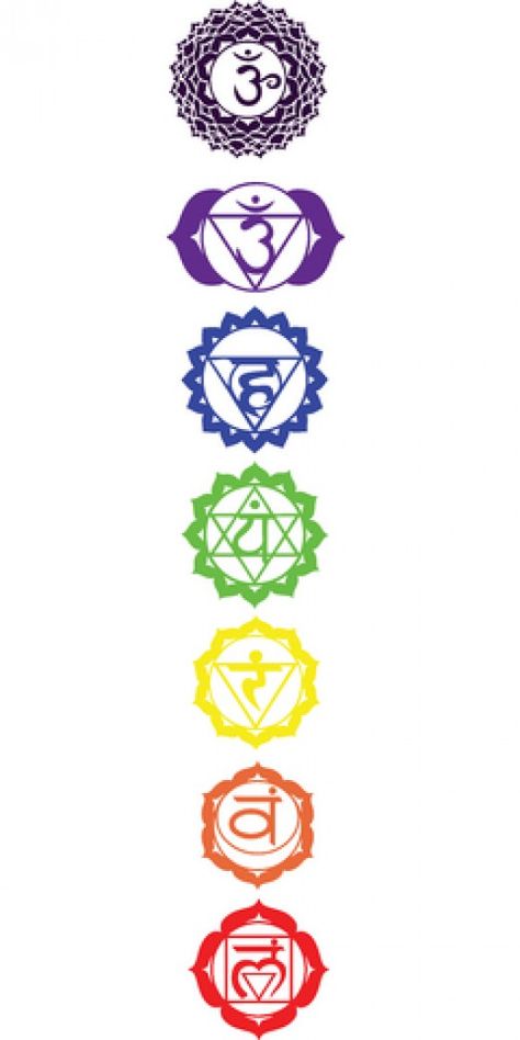 The 7 Chakra Symbols   thank u for reading , also dont forget and share my review about one of the best yoga product , yeah i'm sure . for more infos check this website ! :   http://www.ndthepro.com/yoga.html 7 Chakras Tattoo, Chakras Tattoo, Art Chakra, Chakra Tattoo, Yoga Tattoos, Sanskrit Tattoo, Arte Yoga, Yoga Symbols, The Seven Chakras