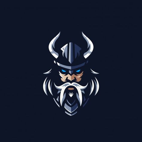 Icelandic Vikings, Viking Head, Barber Man, Viking Logo, Banks Logo, Sport Logos, Logo Game, Character Logo, Celtic Warriors