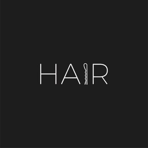 Hair Words Inspiration, T H Logo Design, Hair Salon Logo Graphics, Hair Graphic Design, Hair Logos, Logo Design Hair, Hair Salon Quotes, Wordmark Logo Design, Hair Logo Design