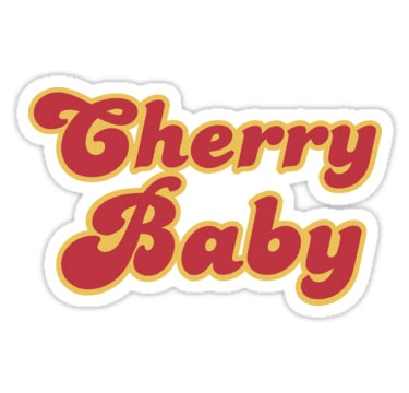 Stickers Cool, Iphone Stickers, Cherry Baby, Tumblr Stickers, Baby Stickers, Hydroflask Stickers, Phone Stickers, Meme Stickers, Cherry Bomb