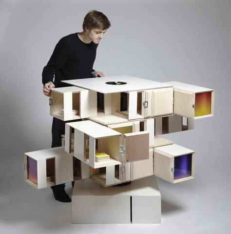 Cubes Architecture, Modern Dolls House, Arch Model, Top Architects, Cube Design, Modern Dollhouse, Graphic Design Studio, Doll Houses, Design Milk