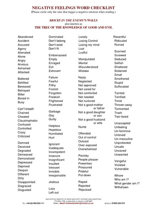 Negative feeling words Negative Feelings List, Words To Describe People Negative, Negative To Positive Words, Negative Words List, Their Positive And Negative Traits, Changing Negative Thoughts To Positive Worksheet, Feeling Words List, Writing Childrens Books, Negative Words