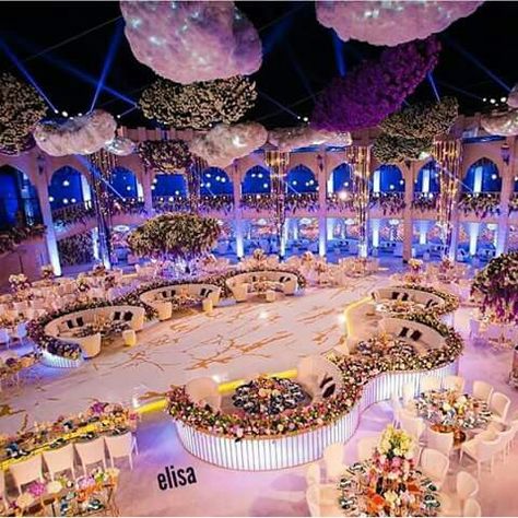 @Sarahbeauty19 Asian Wedding Decor, Lebanese Wedding, Glamorous Furniture, Indoor Wedding Ceremonies, Luxury Wedding Decor, Dream Wedding Decorations, Arab Wedding, Wedding Venue Decorations, Wedding Stage Decorations