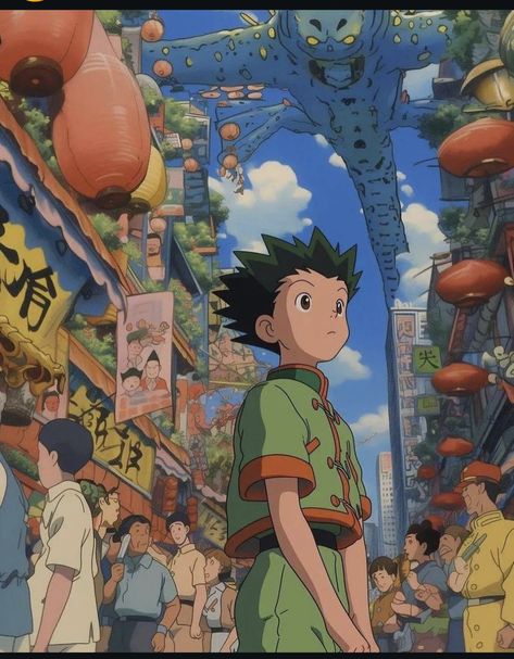 Ghibli Animation, Ghibli Characters, Ghibli Aesthetic, Anime Hunter X Hunter, Gon Freecss, Anime Hunter, Studio Ghibli Characters, Studio Ghibli Movies, One Peice Anime