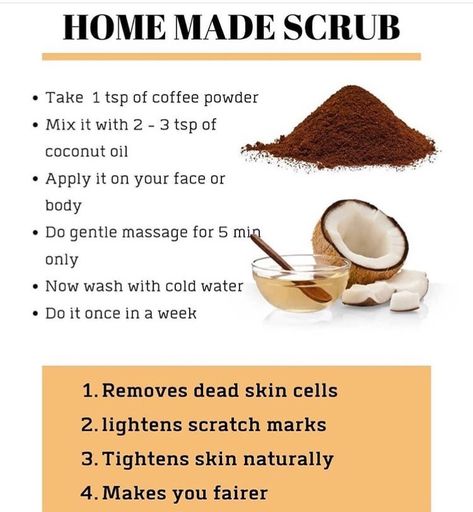 Skincare Homemade, Mask For Glowing Skin, Coconut Scrub, Natural Skin Tightening, Massage Face, Face Scrubs, Leptin Resistance, Clear Healthy Skin, Homemade Scrub