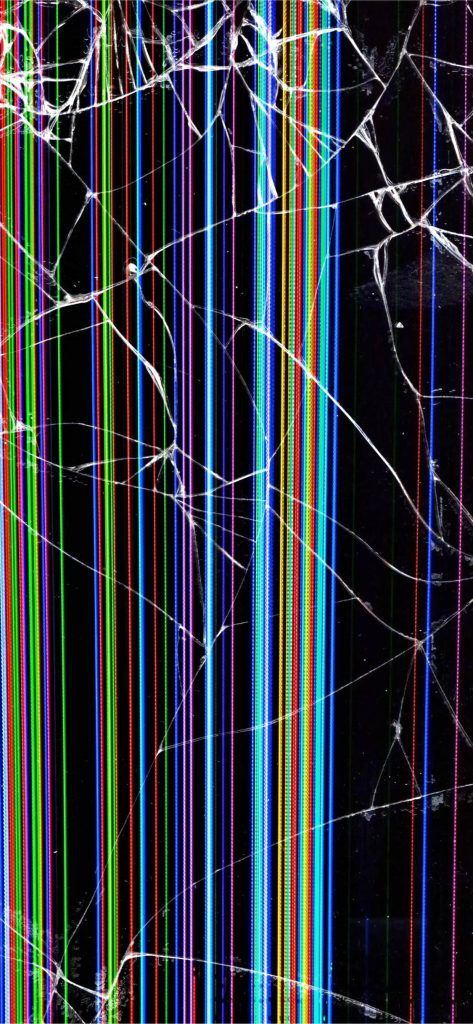 Vertical Colored Lines In A Broken Screen Prank + Download Wallpapers 2022 09C Phone Break, Broke Phone, Basic Wallpapers, Broken Phone Screen, Home Screen Wallpaper Hd, Iphone Wallpaper Photography, Cracked Wallpaper, Broken Phone, Phone Lock Screen Wallpaper