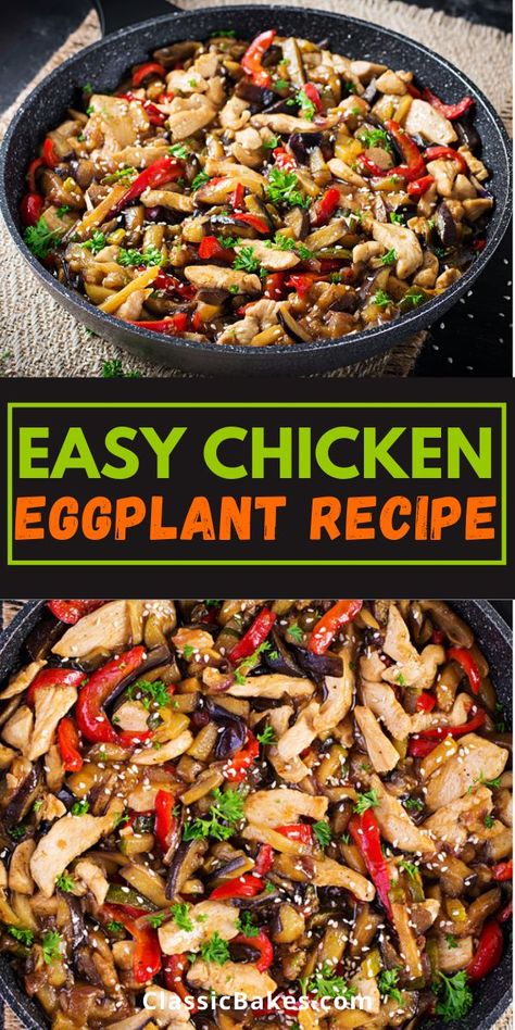 Eggplant Recipes Healthy, Chicken Eggplant, Sauteed Eggplant, Healthy Eggplant, Eggplant Recipes Easy, Eggplant Recipe, Easy Mediterranean Diet Recipes, Eggplant Dishes, Rice Pasta