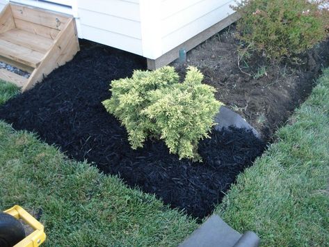 Adding mulch to a flower bed instructions Mulch Landscaping Ideas Diy, Backyard Flowers Beds, Pergola Pictures, Raised Flower Beds, Backyard Flowers, Pergola Designs, Teak Outdoor, Flower Bed, Landscaping With Rocks