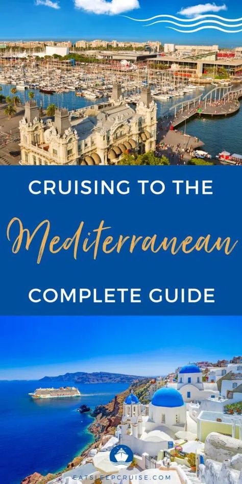 What is the Best Time to Cruise the Mediterranean? If you're wondering the best time to cruise the Mediterranean, we narrow down the best months to cruise to the Med for every traveler. #cruise #cruisetips #mediterranean Mediterranean Cruise Packing List Spring, Packing For Mediterranean Cruise Fall, Best Mediterranean Cruises, Mediterranean Cruise Tips, Mediterranean Cruise Outfits, Mediterranean Cruise Packing List, Cruise Outfits Mediterranean, Cruise Mediterranean, Greek Cruise