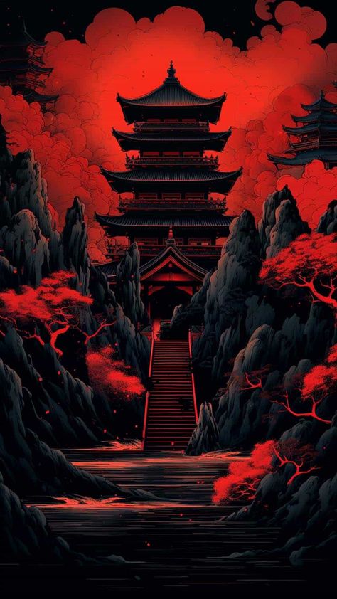 Samurai Castle IPhone Wallpaper 4K - IPhone Wallpapers Japanese Art Samurai, Japanese Wallpaper Iphone, Iphone Wallpaper Hd, Samurai Wallpaper, Japanese Pop Art, Japanese Art Prints, Art Gallery Wallpaper, Art Wallpaper Iphone, Cool Wallpapers Art