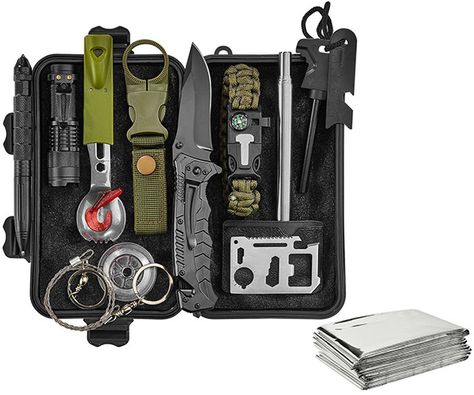 Survival Tool Kit, Urban Survival Kit, Emergency Blanket, Emergency Survival Kit, Harbor Freight Tools, Emergency Bag, Tactical Pen, Glass Breaker, Harbor Freight