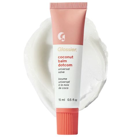 Balm Dotcom Lip Balm and Skin Salve - Glossier | Sephora Glossier Sephora, Glossier Balm, Glossier Balm Dotcom, Glossier Lip Balm, Coconut Lip Balm, Hydrated Lips, Best Lip Balm, Balm Dotcom, Moisturizing Lip Balm