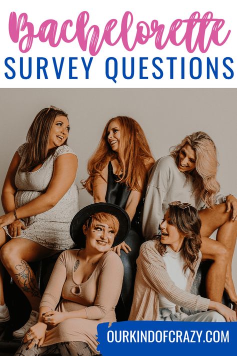 Bachelorette Survey Questions Bachelorette Party Questions, Bachelorette Planning, Survey Questions, Bachelorette Party Planning, Bachelorette Party Bride, Bachelorette Trip, Bride Tribe, Party Planning, Bachelorette Party