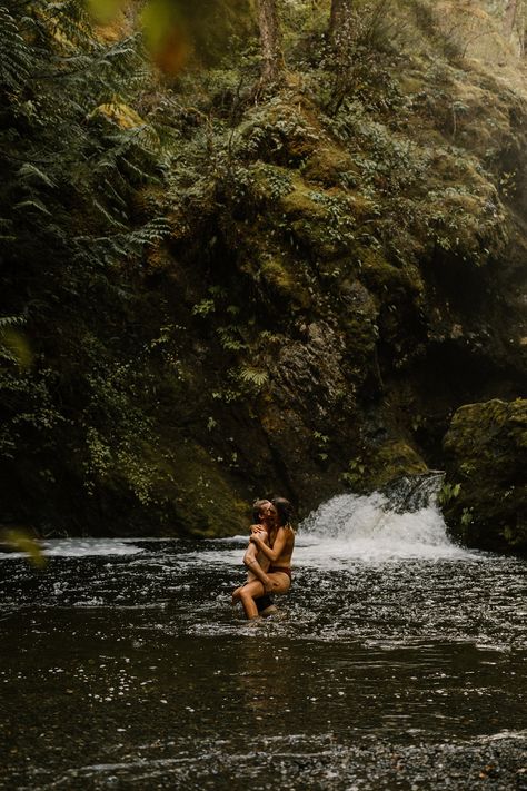 Waterfall Date Aesthetic, Earthy Couple, Couple Waterfall, Couple In Nature, Lyla Sage, Island Couple, Hippie Couple, Candid Couple, Elsie Silver