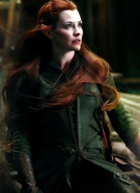 Battle of the Five Armies Tauriel, Red Hair, Green, Red, Hair