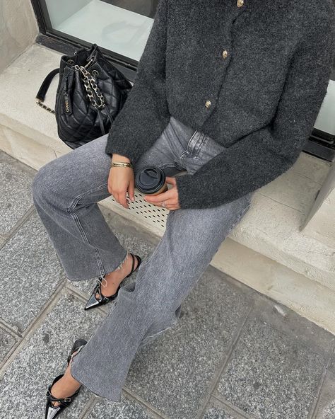 cute little photo dump from this week 🎞️🩶 #myoliviakate Button Cardigan Outfit, Outfits With Grey Cardigan, Dark Grey Cardigan, Cardigan Outfits, Button Cardigan, Grey Cardigan, Touch Of Class, Photo Dump, Fashion Inspiration