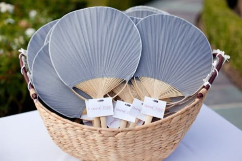 Fan Wedding Favors, Summer Wedding Favors, Beverly Hills Wedding, Creative Wedding Favors, Inexpensive Wedding Favors, Wedding Favors And Gifts, Lowcountry Wedding, Elegant Wedding Favors, Wedding Giveaways