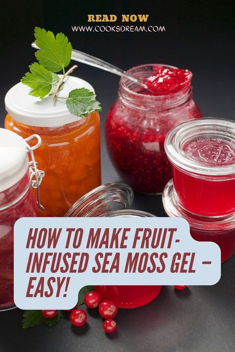 Sea Moss Jelly, Fruit Infused Seamoss Gel Recipe, Flavored Sea Moss Gel Recipe, How To Make Seamoss Gel, How To Make Sea Moss Gel, Seamoss Gel Recipes, Seamoss Recipes, Sea Moss Gel Recipes, What Is Sea Moss