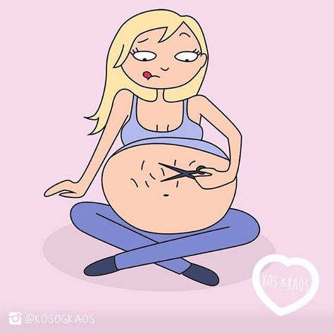 This Mom's Hilarious Cartoons About Pregnancy Problems Will Be the Funniest Thing You See All Day Pregnant Cartoon, Pregnancy Problems, Baby Kicking, Pregnancy Information, Pumping Moms, Baby Sleep Problems, After Baby, Kids Discover, Pregnant Mom