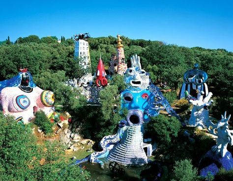 Niki de Saint Phalle Tarot Garden ~ Tuscany, Italy Tarot Garden, Jean Tinguely, Henri Fantin Latour, Visiting Italy, French Sculptor, Sculpture Park, Women Artists, Sculpture Installation, Outsider Art