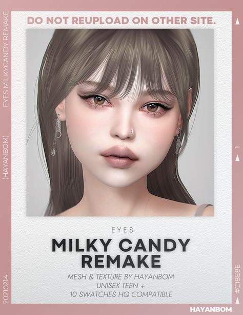 [HYB] EYES MILKY CANDY REMAKE | HAYANBOM on Patreon Sims 4 Cc Eyes Overlay, Sims 4 Eyes Overlay, Sims4 Cc Overlay, Sims Cc Presets Eyes, Sims Presets Eyes, Sims 4 Albino Skin, Sims 4 Cc Siren Eyes Preset, Sims 4 Cc Face Presets Eyes, Eye Overlay Sims 4 Cc