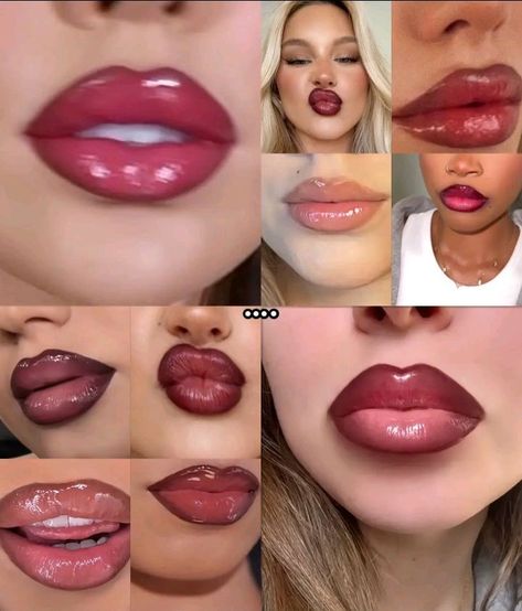 2000s Lips, Colour Makeup Looks, Drugstore Lip Combos, Lips Combo, Drugstore Lips, Ethereal Makeup, Lip Combo, Makeup Style, Hair Colour