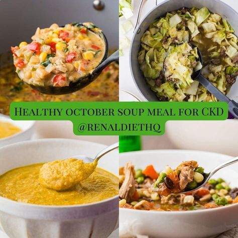 Discover delicious kidney-friendly soup recipes that are perfect for maintaining kidney health. From hearty vegetable broths to creamy, low-sodium options, our collection offers nourishing ingredients and easy-to-follow instructions. Enjoy flavorful meals that support your dietary needs without compromising on taste. Ideal for those managing chronic kidney disease (CKD) or seeking healthier meal options. Recipes For Ckd Renal Diet, Kidney Friendly Dinner Recipes, Kidney Friendly Soup Recipes, Kidney Friendly Recipes Renal Diet Dinners, Kidney Friendly Soup Recipes Renal Diet, Renal Diet Soup Recipes, Easy Renal Diet Recipes, Kidney Safe Recipes, Kidney Friendly Recipes Renal Diet Breakfast