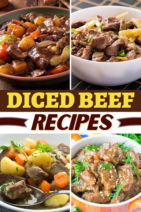 Diced Beef Recipes Diced Beef Recipes, Italian Beef Stew, Ground Beef And Cabbage, Easy Delicious Dinners, Ground Beef Pasta, Recipe Aesthetic, Easter Dinner Recipes, Fall Recipes Healthy, Beef Pasta