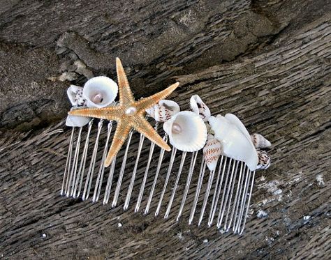 Starfish Headpiece, Mermaid Headpiece, Mermaid Hair Accessories, Beach Hair Accessories, Beach Wedding Accessories, Wedding Comb, Pearls Wedding, Beach Wedding Hair, Seashell Jewelry