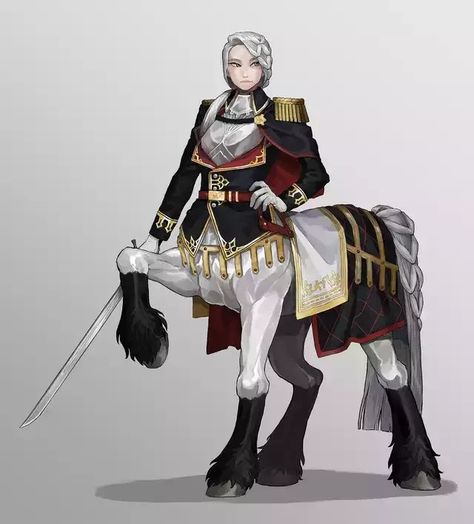 Centaur Paladin Dnd, Centaur Clothes Ideas, Centaur Concept Art, Centaur Armor, Centaur Character Design, Dnd Centaur, Female Centaur, Fantasy Races, Dungeons And Dragons Characters