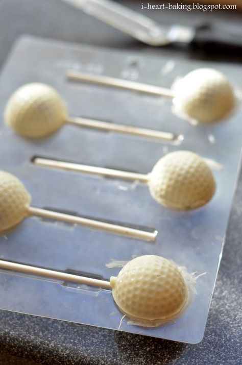 Golf Ball Cake Pops, Golf Cake Pops, Golf Ball Cake, Cake Pops Recipe, Golf Baby Showers, Golf Theme Party, Golf Baby, Golf Cake, Cake Pop Molds