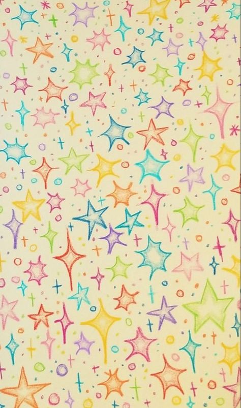 Art Backgrounds Ideas, Star Wallpaper Colorful, Colorful Aesthetic Background, Colorful Star Background, Colorful Phone Backgrounds, Colorful Wallpaper Backgrounds Aesthetic, Aesthetic Background Colorful, Colorful Doodle Wallpaper, Background Filler Drawing