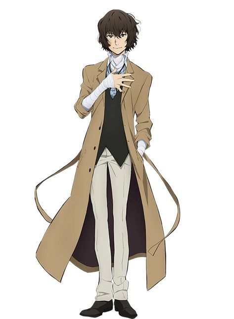 No Longer Human Dazai, Armed Detective Agency, No Longer Human, Short Dark Brown Hair, Port Mafia, Osamu Dazai, Short Brown Hair, Dazai Bungou Stray Dogs, Cardboard Cutout