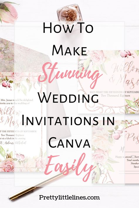 Canva Fonts Aesthetic, Kombinasi Font, Graphic Wedding Invitations, Make Wedding Invitations, Make Your Own Wedding Invitations, Fonts Canva, How To Make Invitations, Digital Wedding Invitations Templates, Pretty Wedding Invitations