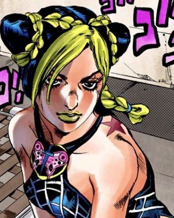 Jolene Jojo, Jolene Kujo Jojo, Jolyne Kujo Pfp, Jolyne Kujo Manga, Star Arm Tattoo, Jolene Kujo, Jolyne Kujo Icon, Jojo Jolyne, Realistic Butterfly Tattoo