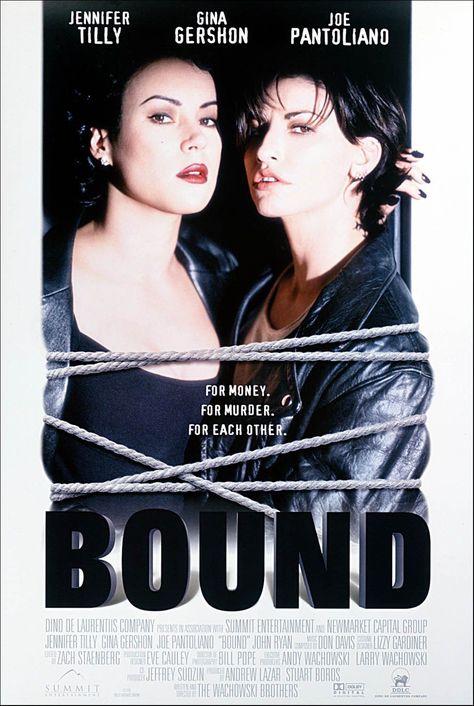 Bound (1996) Bound Movie, Bound 1996, Lana Wachowski, Tam Film, Gina Gershon, Thriller Movies, Movies And Series, Neo Noir, Mystery Thriller