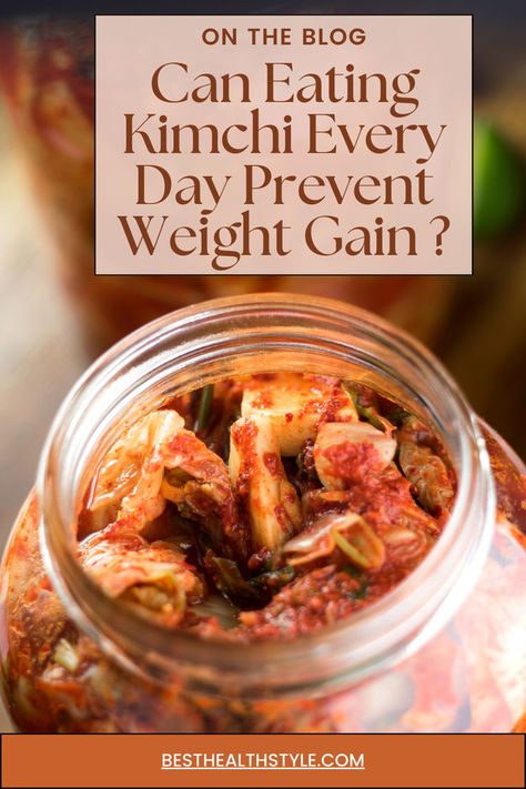 Discover how incorporating kimchi into your daily diet may prevent weight gain. Packed with probiotics, low in calories, and high in fiber, kimchi can aid digestion, suppress appetite, boost metabolism, and reduce body fat. Learn about its nutritional content and other health benefits. Find out how to incorporate kimchi into your meals and consider potential side effects. Click on the link to read the full article. #Kimchi #probiotics #metabolism #digestion #nutrition High In Fiber, Reduce Body Fat, Paleo Vegan, Balanced Lifestyle, Best Health, Keto Paleo, Daily Diet, Boost Metabolism, Kimchi