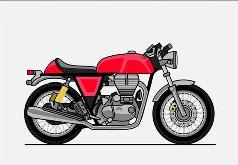 Royal Enfield Classic 350cc, Classic 350 Royal Enfield, Motorbike Illustration, Royal Enfield Wallpapers, Bike Wallpaper, Gt 650, Captain America Art, Bike Icon, Motorcycle Tattoos