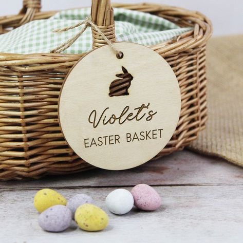 🐰🏷️ Get ready to hop into Easter with our Personalised Wooden Easter Basket Tags! 🌷🌟 Available in 4 adorable shapes - egg, circle, carrot, or bunny - they're the perfect addition to any Easter egg hunt! 🥚🎀 Attach them to your child's Easter basket or bag for a fun and personalised touch. 🎁🌸 Don't miss out on our range of personalised Easter gifts for kids! 🐣✨ Use Code EASTER10 for a 10% discount on our Easter Collection. 🛍️🌈 Find more details in our bio. 📲🐇 #EasterGifts #PersonalisedTag... Tag Shapes, Wooden Easter Basket, Nametags For Kids, Baby Easter Gifts, Personalized Easter Eggs, Basket Labels, Basket Tags, Easter Gathering, Easter Favors