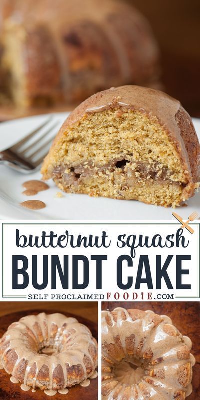 This Winter Squash Cake is everything a fall recipe should be. Roasted and pureed buttercup or butternut squash, applesauce, cinnamon, sugar, glazed, moist, delicious... YUM! #cake #bundtcake #butternut #squash #applesauce #glaze #recipe #baking #fall #dessert Butternut Squash Bundt Cake, Desserts With Butternut Squash, Winter Squash Dessert Recipes, Butternut Squash Cake Recipes, Butternut Squash Desserts, Butternut Squash Dessert Recipes, Butternut Cake Recipe, Chai Bundt Cake, Squash Dessert