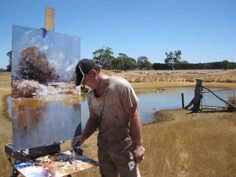 Studio Ken Knight, Thick Paint, Australian Painters, Landscape Art Painting, Knight Art, Night Landscape, Popular Artists, Plein Air Paintings, Paint Palette