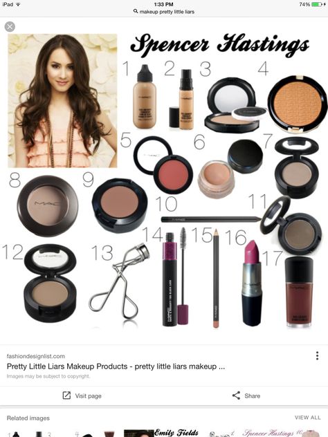 Spencer Hastings Makeup, Pll Makeup, Pretty Little Liars Makeup, Pll Spencer, Pretty Little Liars Spencer, Pretty Little Liars Outfits, Makeup Board, Spencer Hastings, Make Up Inspo