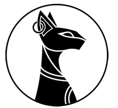 Bastet Symbol, Bastet Goddess Art, Bastet Goddess Tattoo, Bastet Tattoo, Egypt Tattoo Design, Cat And Dog Tattoo, Egyptian Artwork, Bastet Goddess, Egyptian Drawings