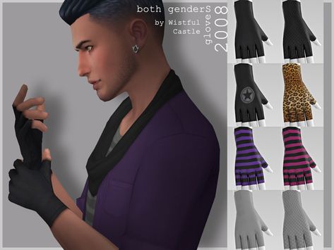 WistfulCastle's 2008 - gloves Sims4 Accessories, Ts4 Accessories, Los Sims 4 Mods, Female Sims, Sims 4 Male Clothes, Sims 4 Mm Cc, Sims 4 Dresses, Sims 4 Mm, Sims Four