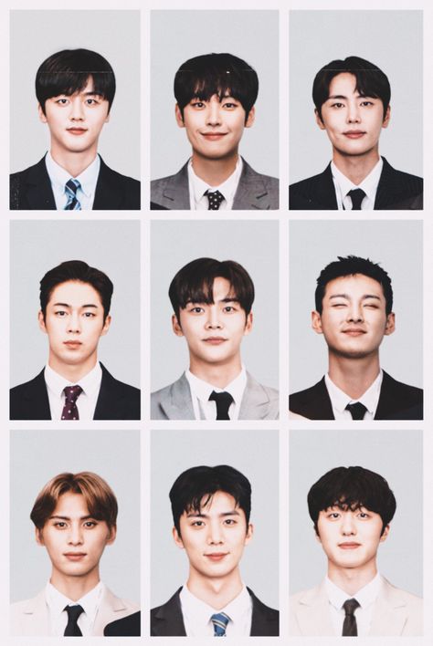 Sf9 Group Photo, Dawon Sf9, Sf9 Taeyang, Sf 9, Id Photo, Ideal Man, Group Photo, Aesthetic Pastel Wallpaper, Kpop Guys